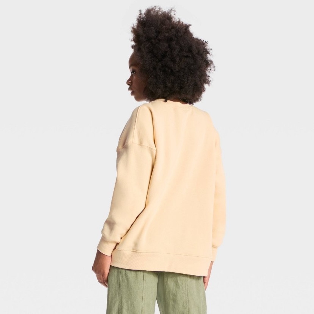 Women's Oversized Pullover Sweatshirt -
Wild Fable™ Light Yellow Fruit new - Picture 3 of 6
